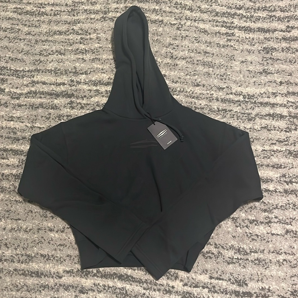 Harley Bar and Shield Cropped Hoodie